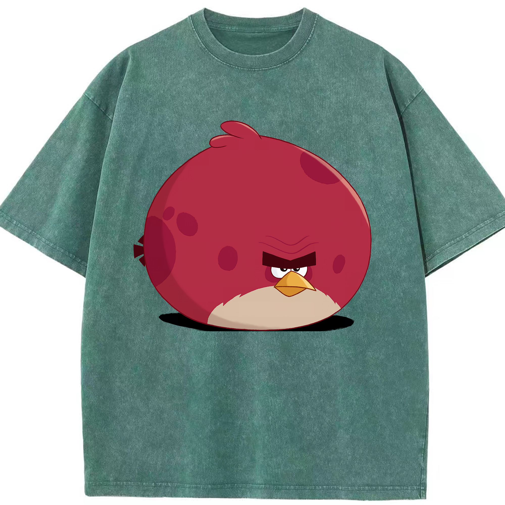 （画像用） Angry Birds アングリーバード 綿100% ヴィンテージ風 半袖Tシャツ（フロントプリント）